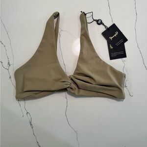 YoungLA Desert Olive Bikini Top - XS